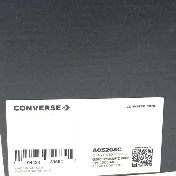 Converse Chuck Taylor CX Shoes Skate Women's Size Casual Hi Gray Canvas A05204C - Picture 9 of 10